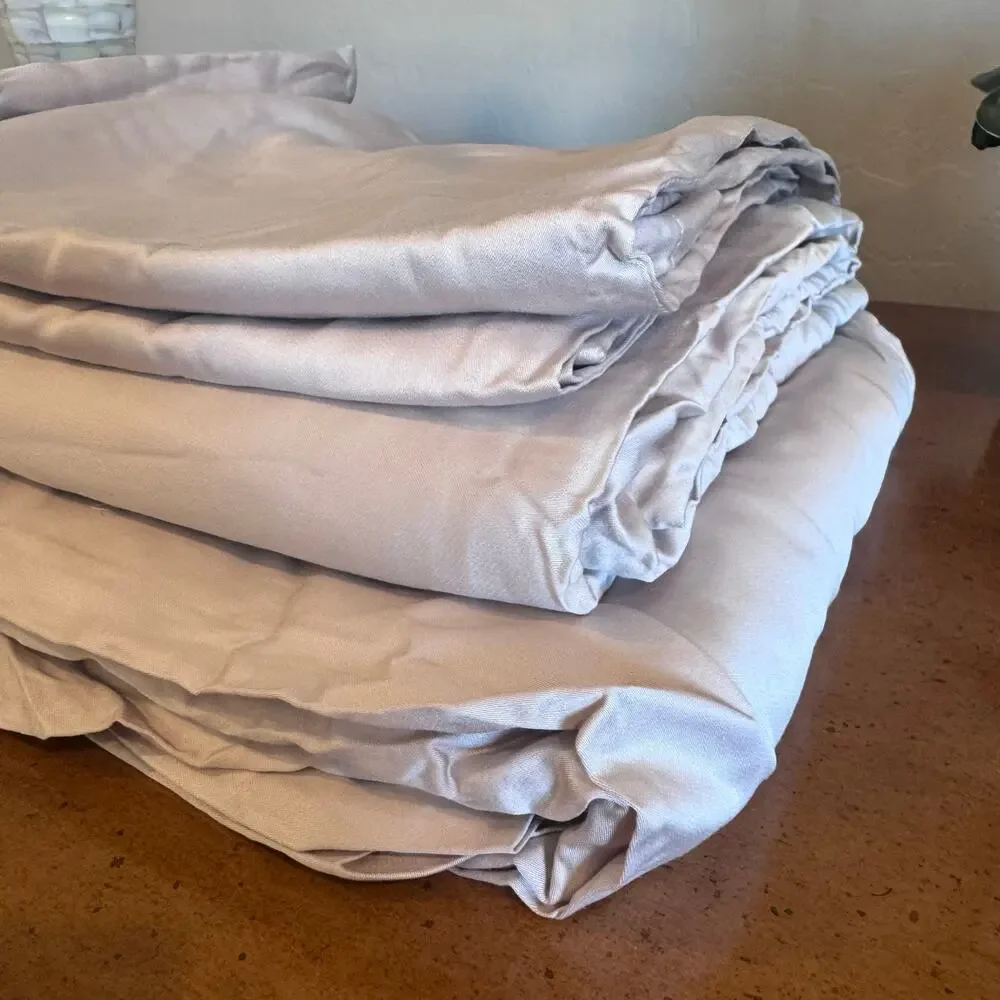 Quince Organic Bamboo Sheet Set Queen Soft Blush NWOT